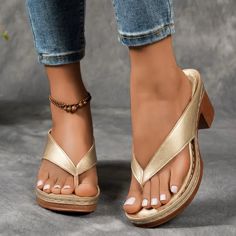 Abigail Collection | Black Block Heel Sandals with Ergonomic Footbed | Stylish Comfort for All-Day Wear