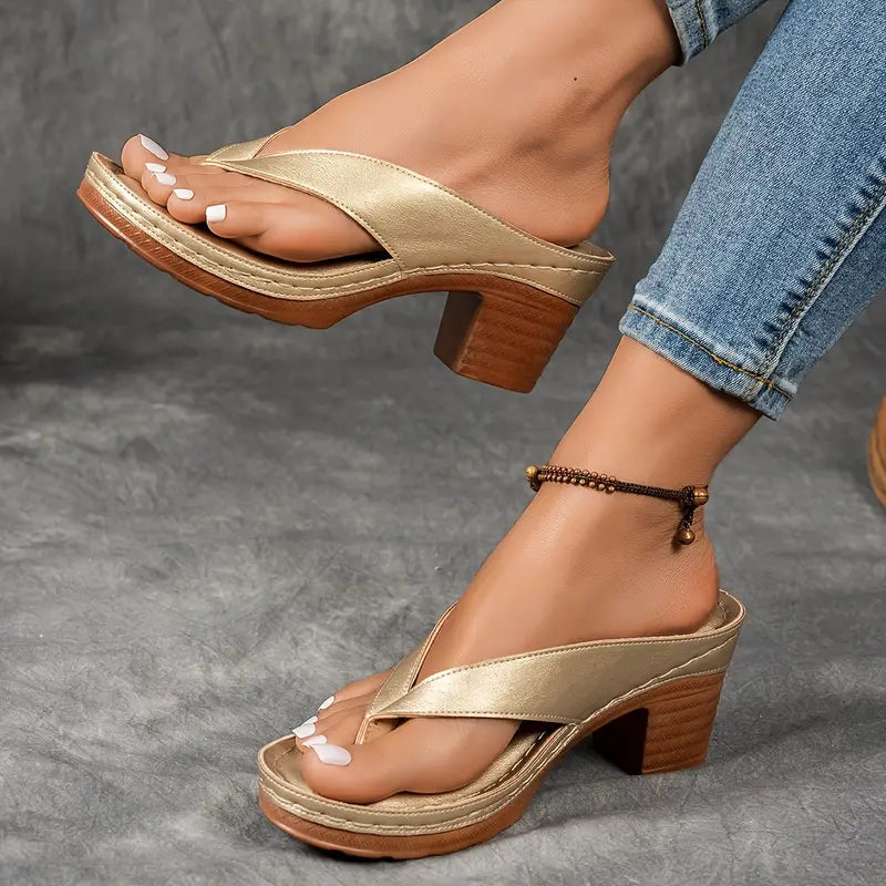 Abigail Collection | Black Block Heel Sandals with Ergonomic Footbed | Stylish Comfort for All-Day Wear