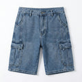 Casual Cargo Denim Shorts | Men's Cargo Shorts with Multi-Pocket Design | Relaxed Fit for Everyday Comfort