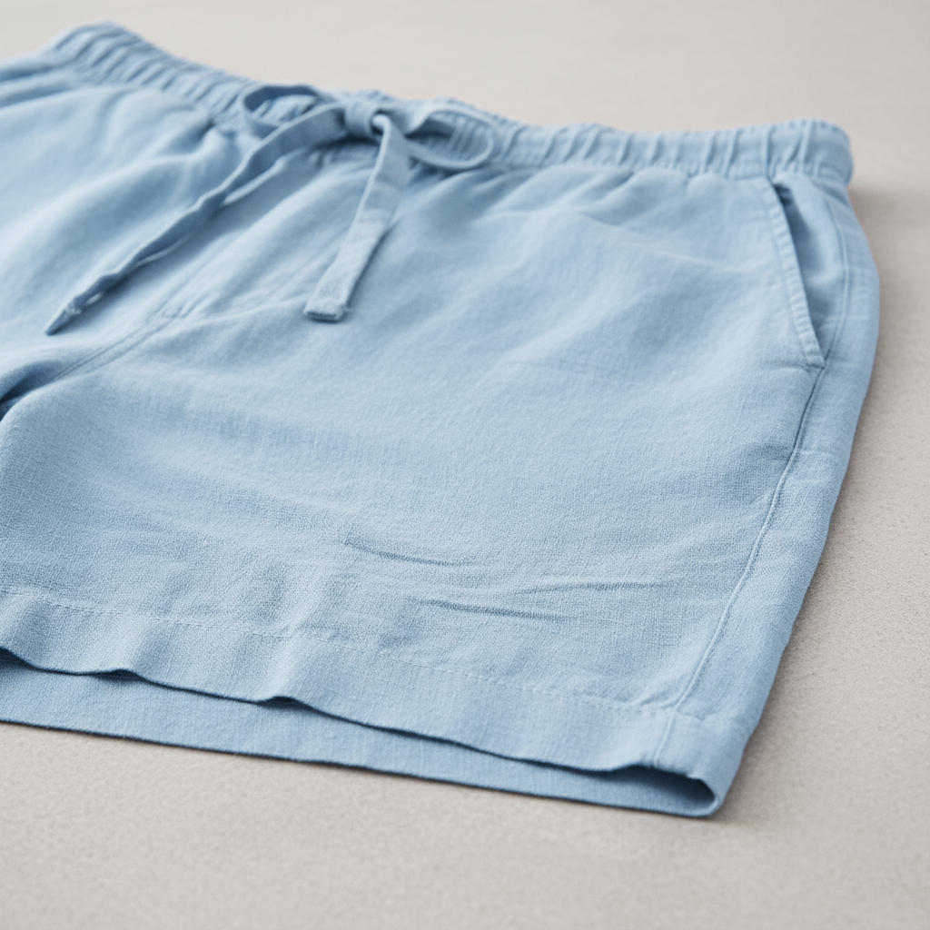 CottonLuxe | Men's Shorts with Drawstring Waist | Breathable Cotton-Linen Blend for Ultimate Comfort