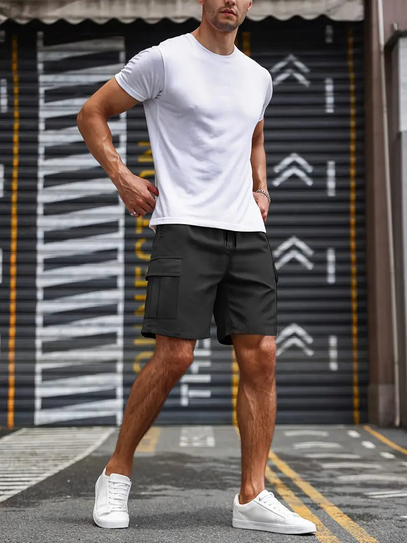 Everyday Essentials | Men's Cargo Shorts with Multi-Pockets | Relaxed Fit for Ultimate Comfort