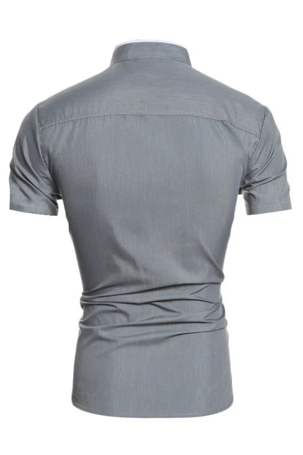 Finlay | Men's Dress Shirt – Slim Fit Short Sleeve with Stand Collar