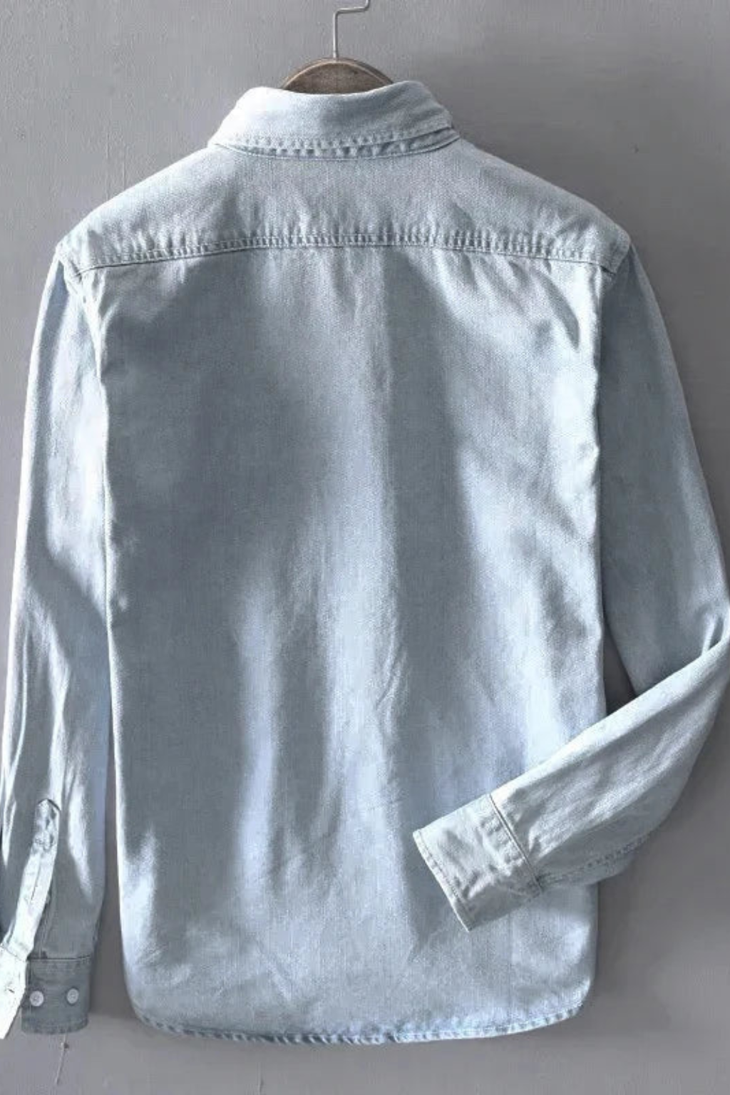 Lucas | Men's Shirt - Casual Button Down Denim in Light Wash