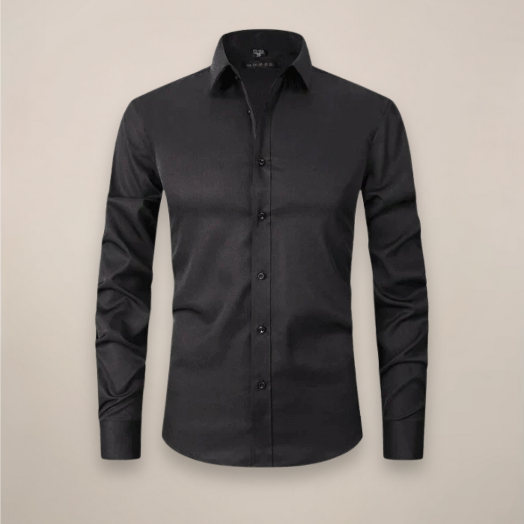 Men's Dress Shirts – Long-Sleeved Structured Fit Wrinkle-Free Fabric
