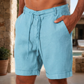 Men's Linen Chino Shorts with Breathable Fabric & Lightweight Design | Relaxed Fit for Ultimate Comfort