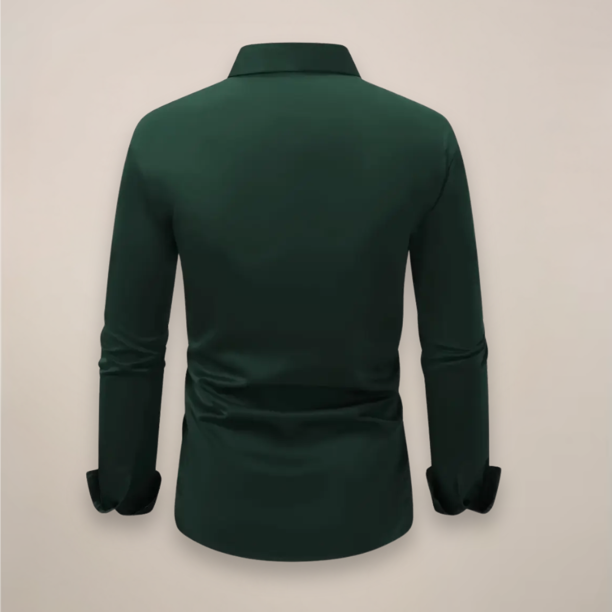 Men's Long-Sleeve Shirt – Classic Notched Collar Regular Fit Design