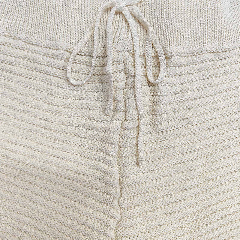 Men's Shorts | Lightweight Knit Wool Blend with Adjustable Waistband | Breathable Summer Comfort for Beach Days