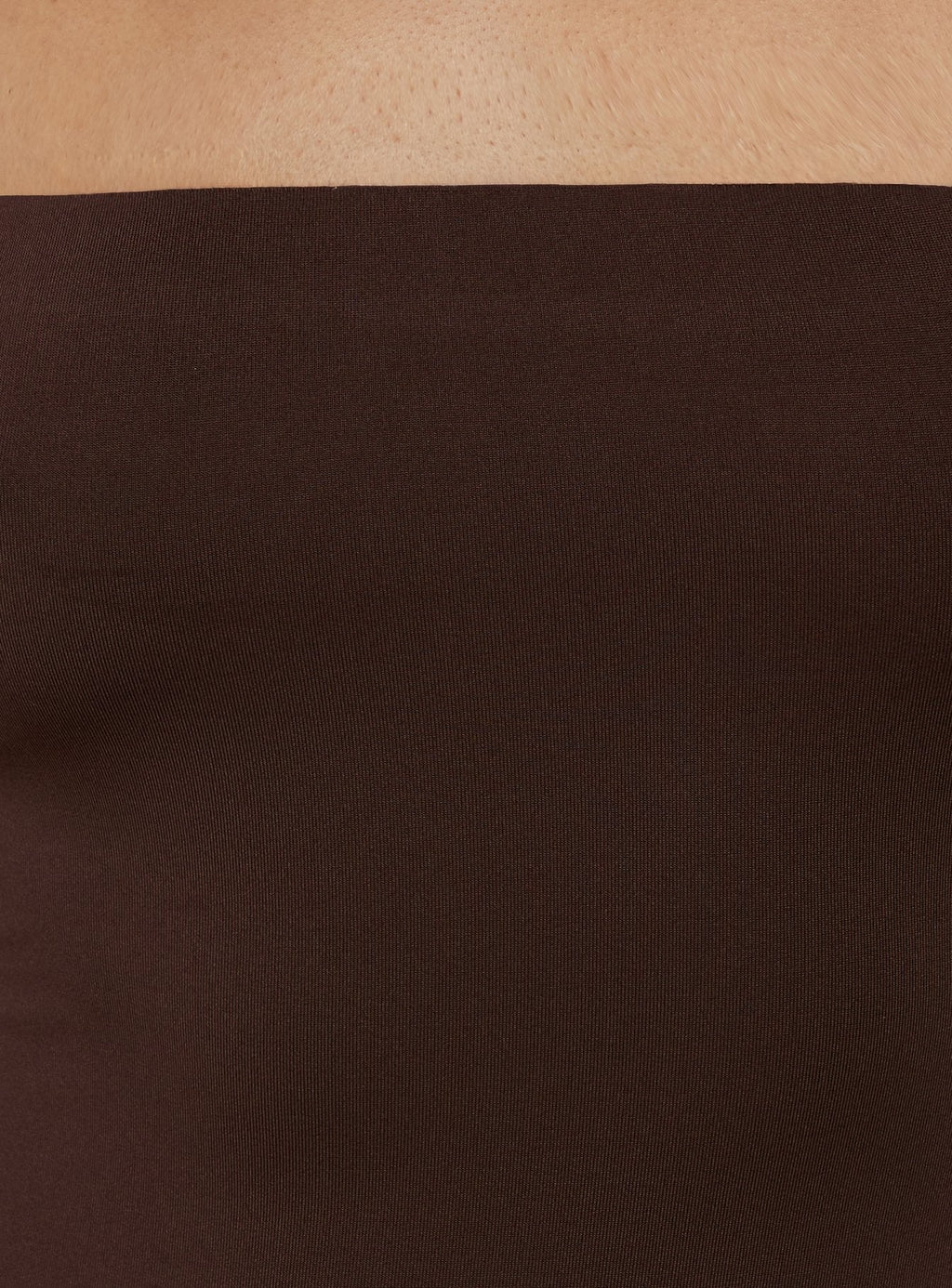 Ophal Strapless Drop Waist Maxi Dress Brown