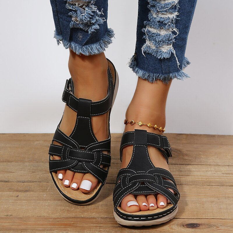 Stride Comfort | Women's Sandals with Arch Support & Contoured Fit | Stylish Design for All-Day Comfort