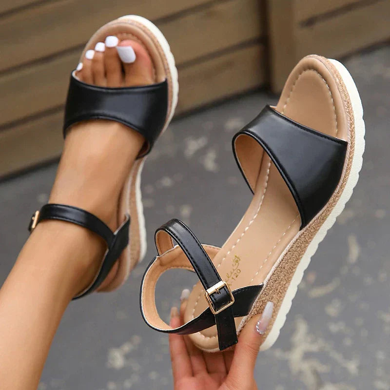 Stylish Women's Sandals with Cushioned Sole & Adjustable Strap | Comfortable Footwear for Everyday Wear