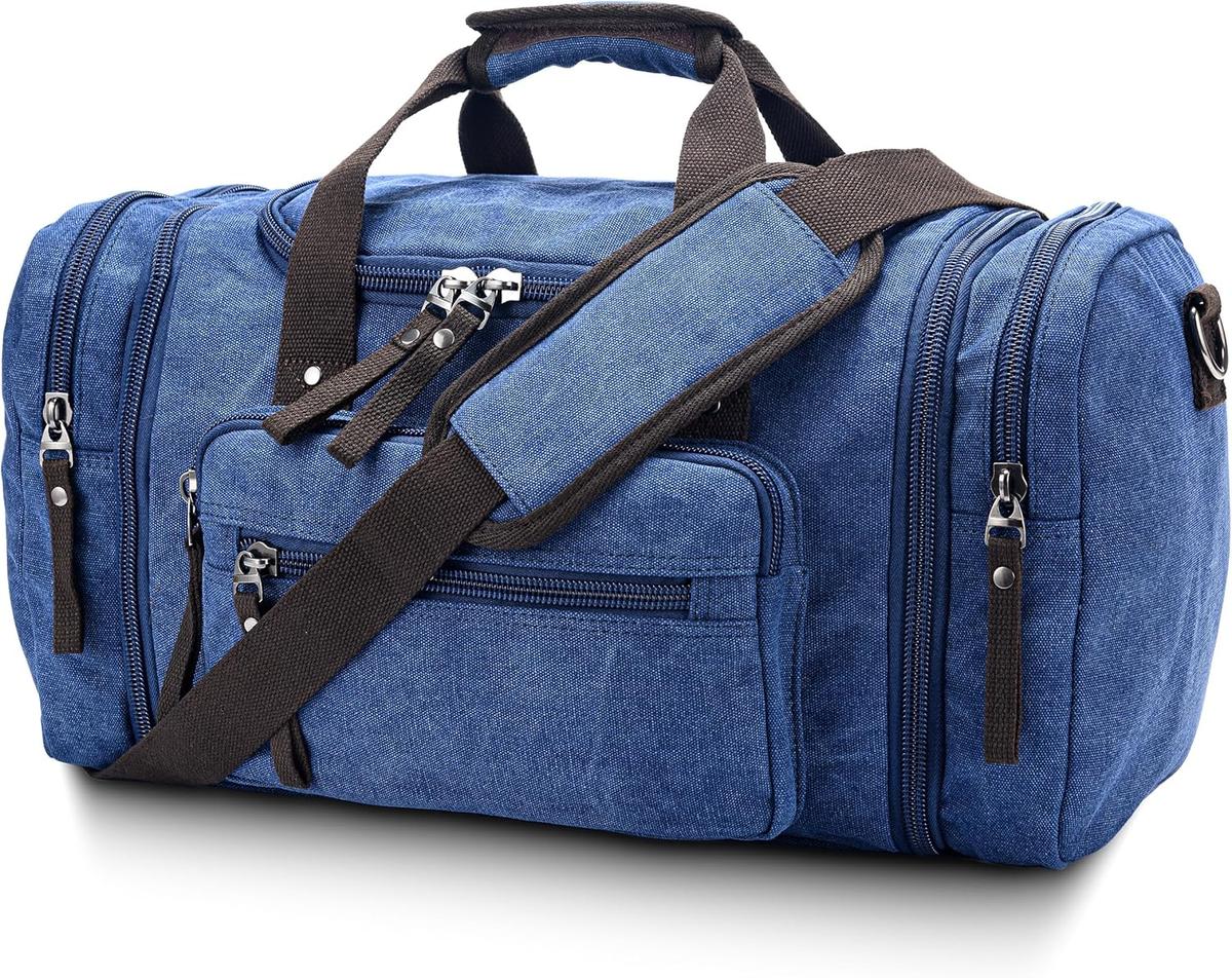 TravelMate | Expandable Duffle Bag - High-Density Canvas with 40L to 50L Capacity