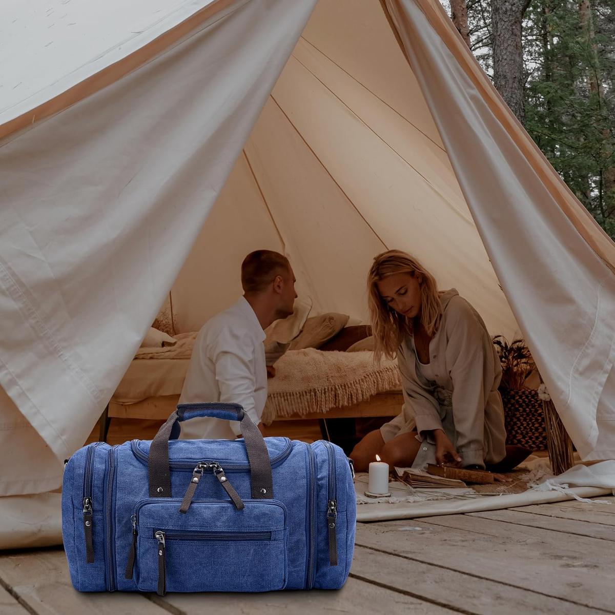 TravelMate | Expandable Duffle Bag - High-Density Canvas with 40L to 50L Capacity