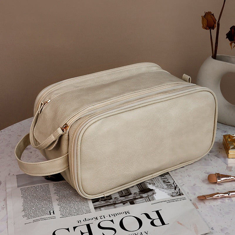 Travira | Travel Makeup Bag with Durable Water-Repellent Nylon – Spacious Organizer Design