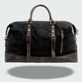 Valour | Leather Duffle Bag for Men - Rugged Batik Canvas, 35L Capacity